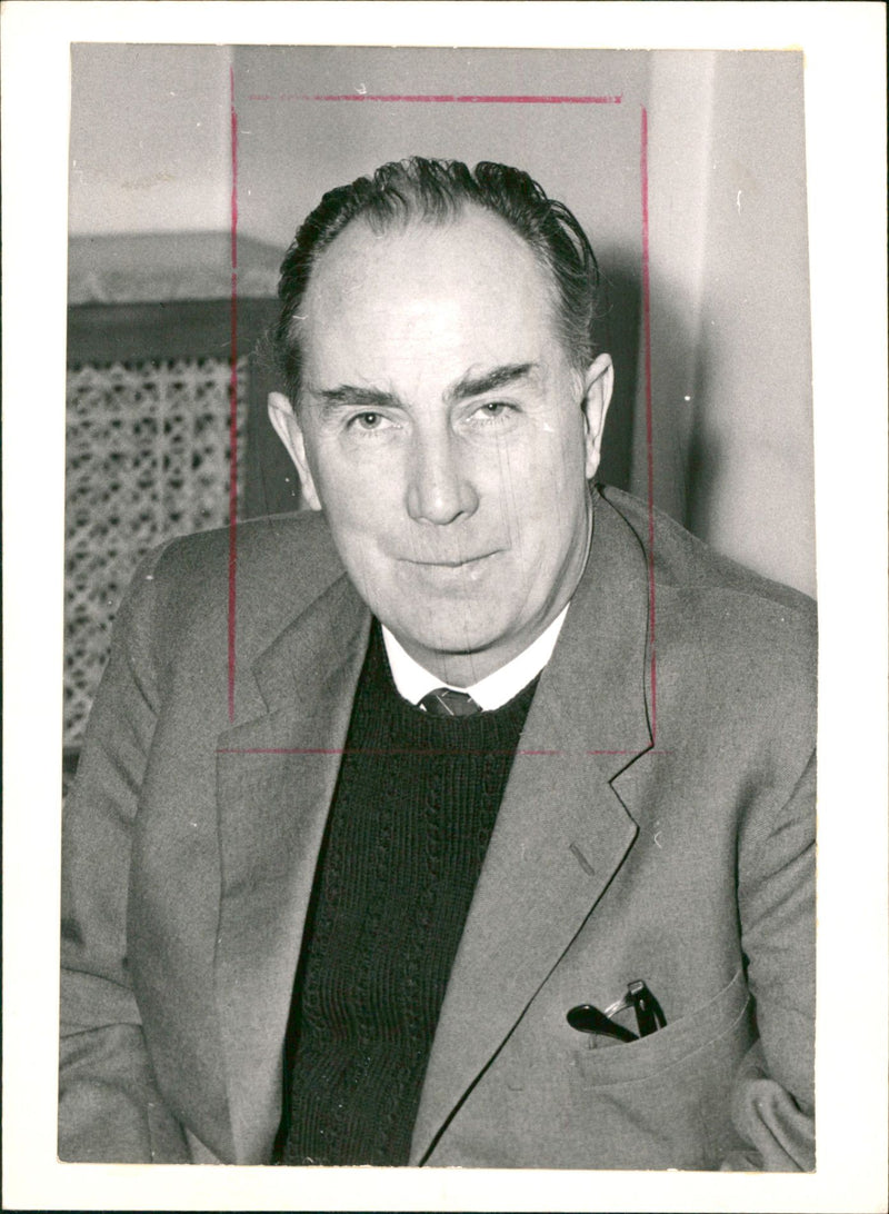 Ture Königson, Swedish Politician. - Vintage Photograph