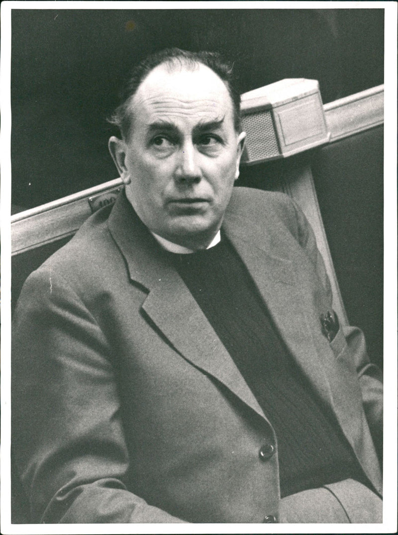 Ture Königson, Swedish Politician. - Vintage Photograph