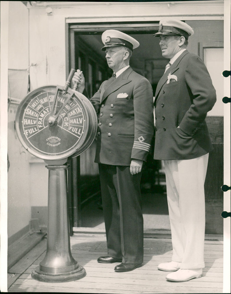 Harry Nordenson, Captain Commander on Gripsholn - Vintage Photograph