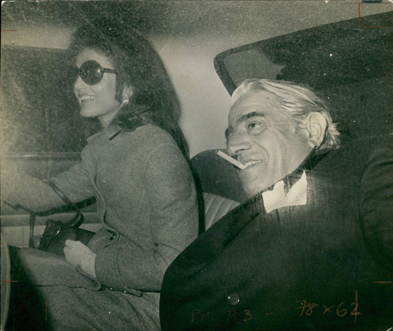 Aristotle Onassis and Jacqueline Kennedy - Vintage Photograph