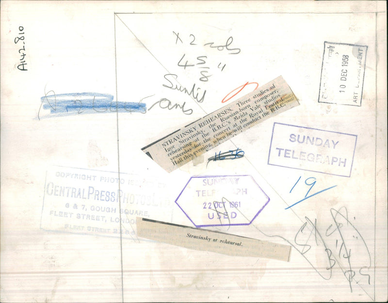 1961 PRESS CONCERT ROYAL - Vintage Photograph