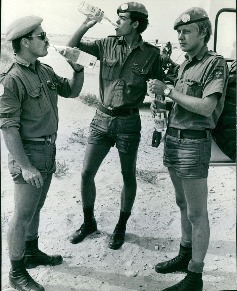 Israel, Middle East crisis, UN security forces - Vintage Photograph