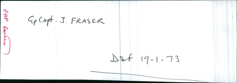 Group Captain John Fraser - Vintage Photograph