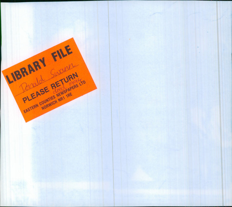 Donald Swann, Musician - Vintage Photograph