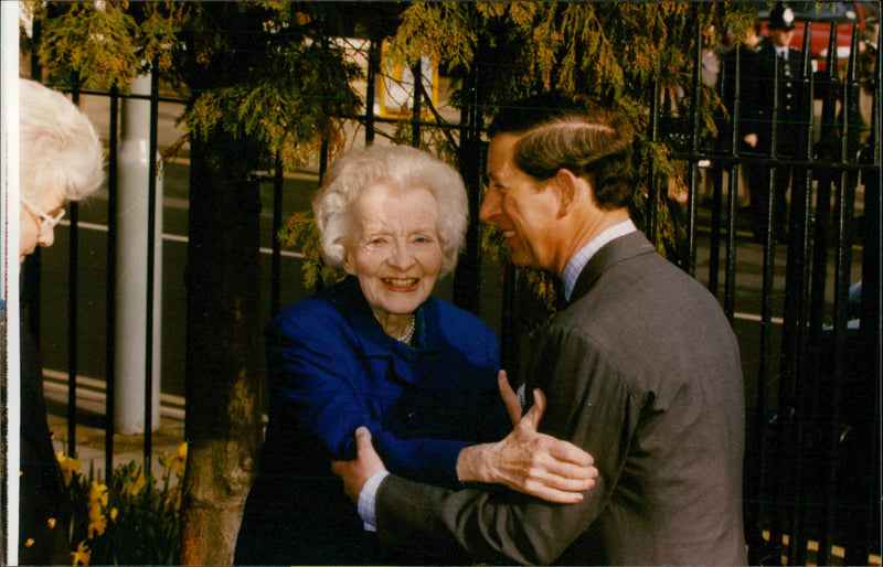 Ruth Lady Fermoy and Prince Charles - Vintage Photograph