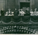 The Duke of Edinburgh, Princess Elizabeth, The Duke and Duchess of Gloucester,  The King and Queen,  Princess Margaret and Queen Mary. - Vintage Photograph