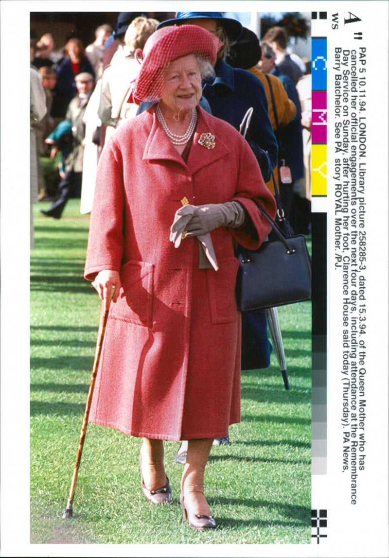 Queen Mother 1990s - Vintage Photograph