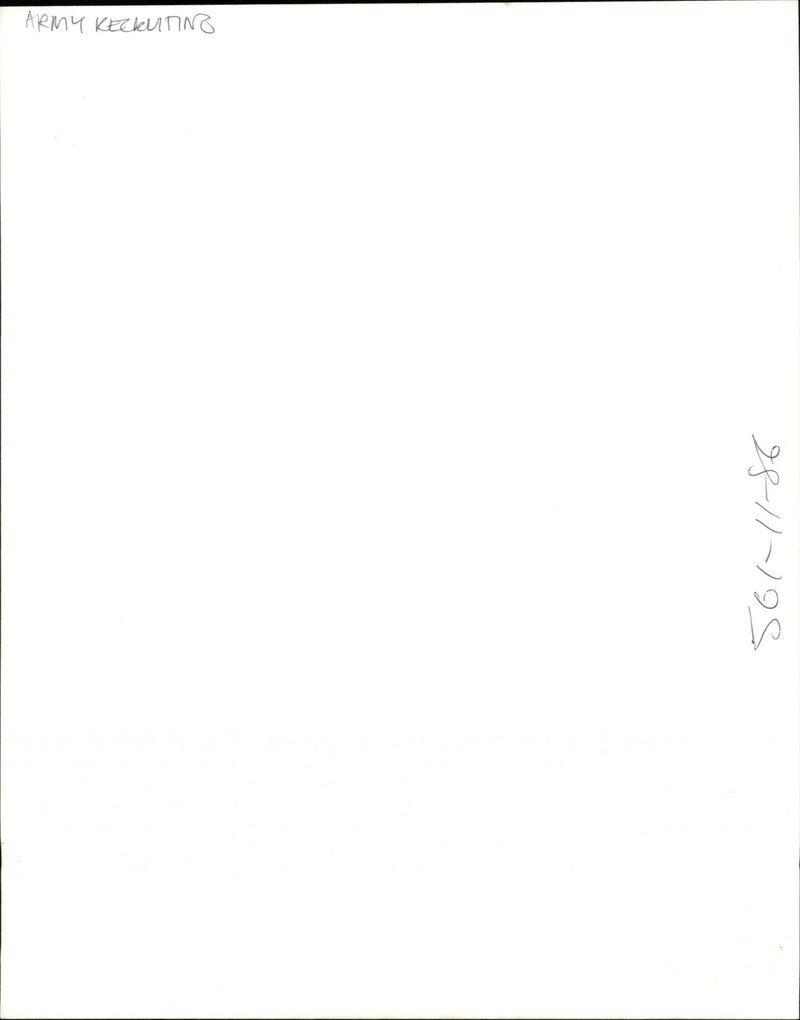 Army Recruiting - Vintage Photograph