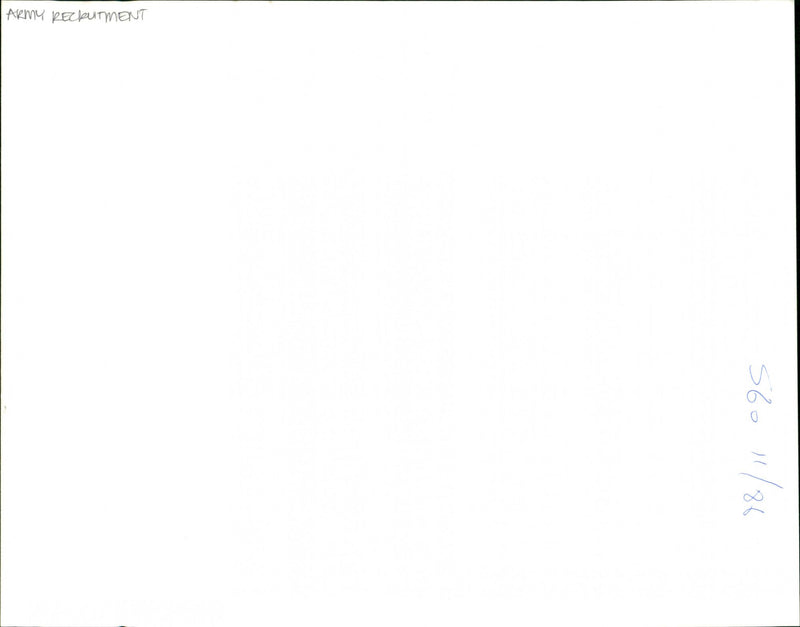 Army Recruitment - Vintage Photograph