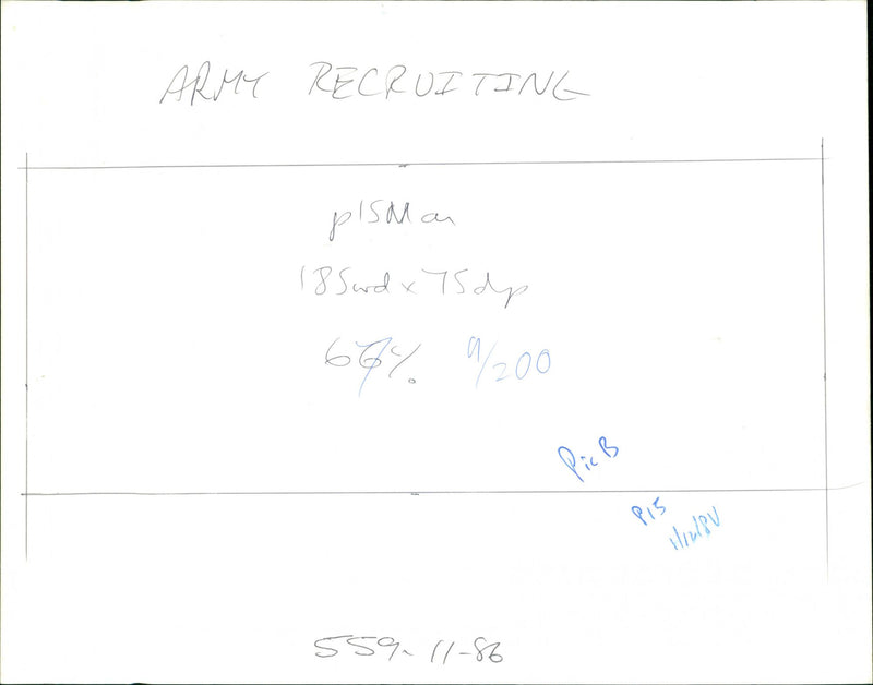 Army Recruiting - Vintage Photograph