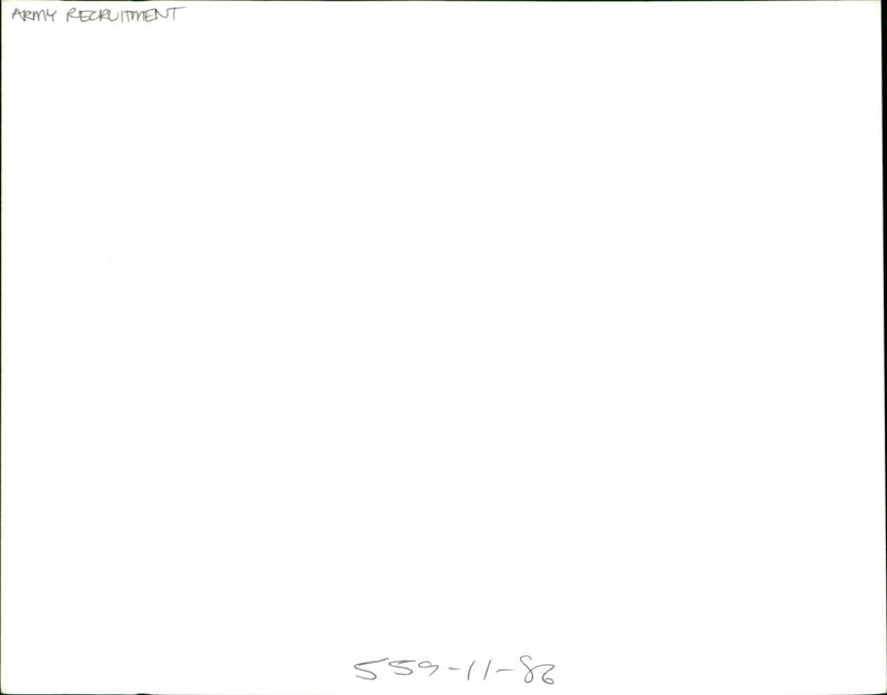 Army Recruitment - Vintage Photograph