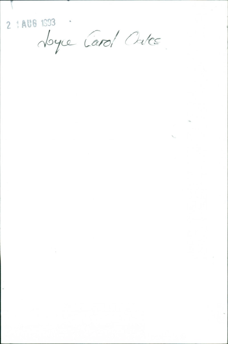 Joyce Carol Oates - Vintage Photograph