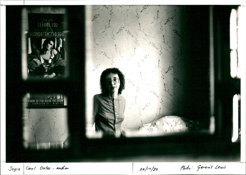 Joyce Carol Oates - Vintage Photograph