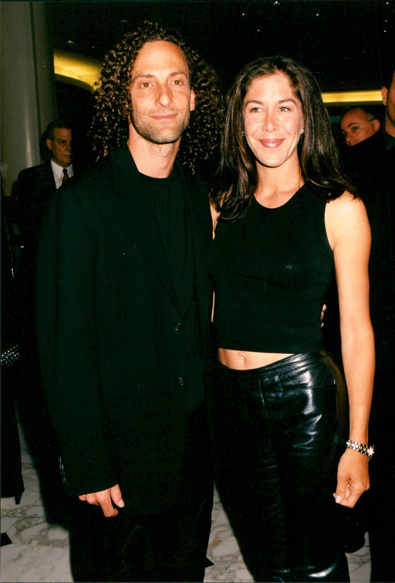American Musician and Saxophonist Kenny G with his Wife - Vintage Photograph