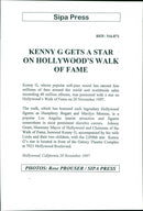 American Musician and Saxophonist Kenny G's Star on Hollywood Walk of Fame - Vintage Photograph