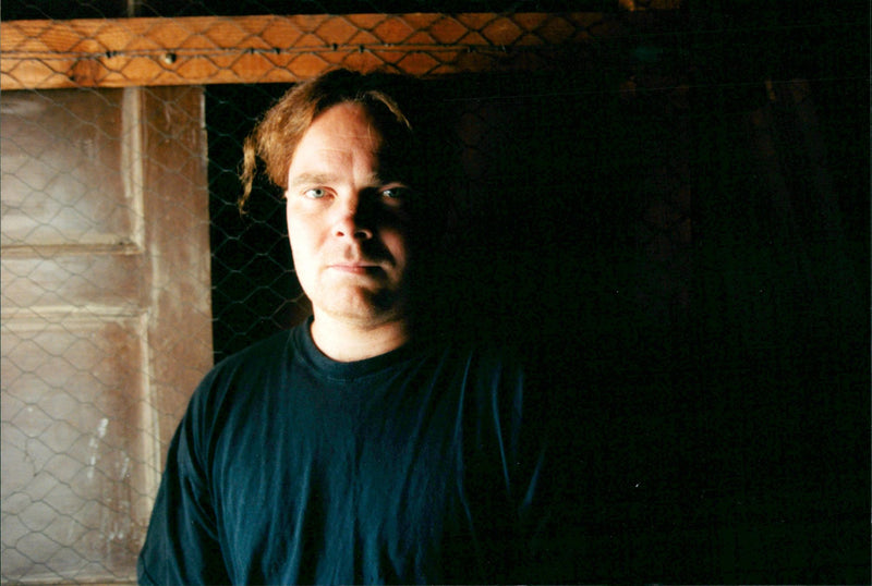 1995 TELEPHONE SWEDEN RESPONSIBLE IMAGE POET WILLIAM MICHAEL - Vintage Photograph