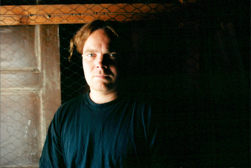 1995 TELEPHONE SWEDEN RESPONSIBLE IMAGE POET WILLIAM MICHAEL - Vintage Photograph