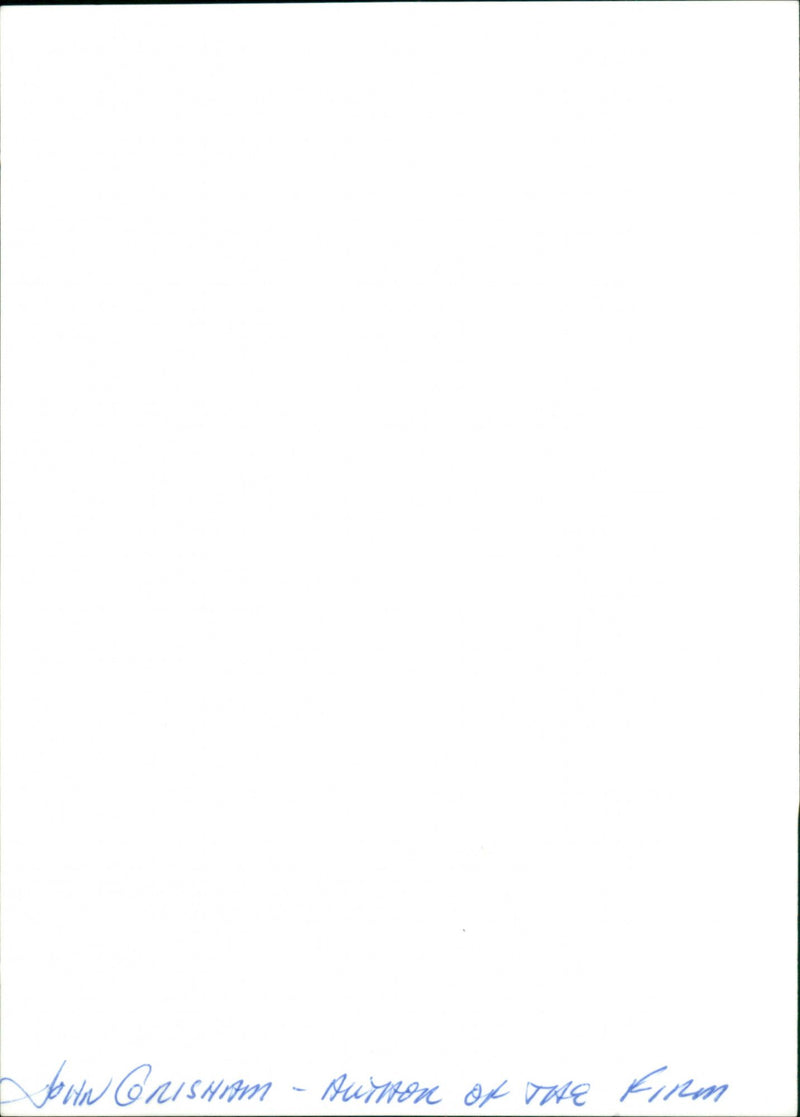 John Grisham - Vintage Photograph