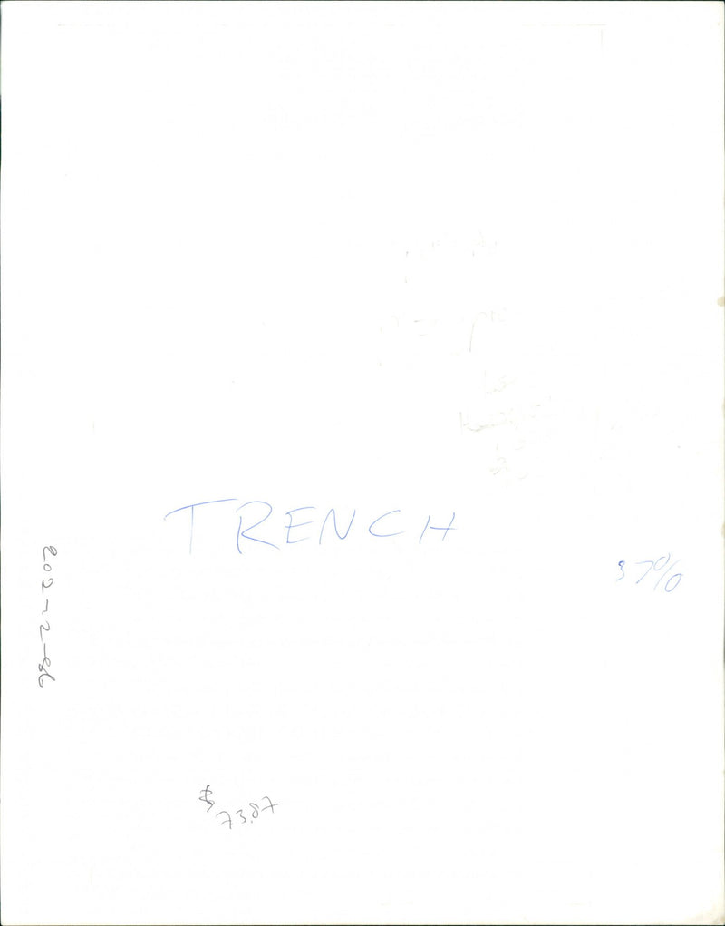 Trench - Vintage Photograph