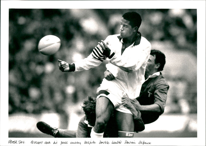 Jeremy Guscott, Rugby Player. - Vintage Photograph