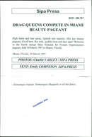 1997 NATIONAL BEAUTY PROGRESS BUT SPRAY PAGEANT MIAMI LIP PRESS - Vintage Photograph