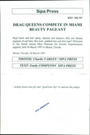 1997 NATIONAL BEAUTY PROGRESS BUT SPRAY PAGEANT MIAMI LIP PRESS - Vintage Photograph