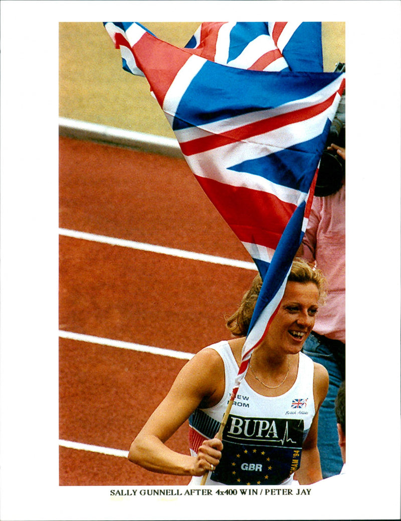 Sally Gunnell - Vintage Photograph