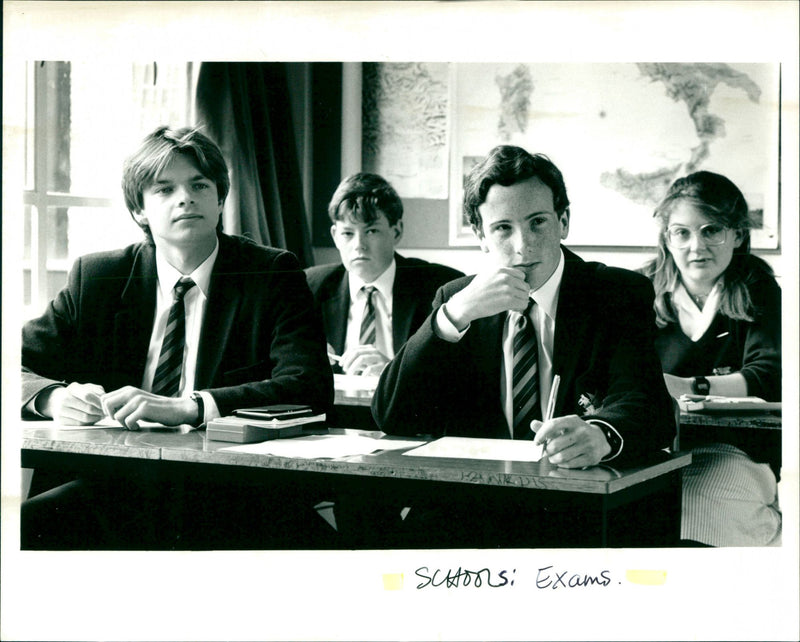 Schools: Exams - Vintage Photograph