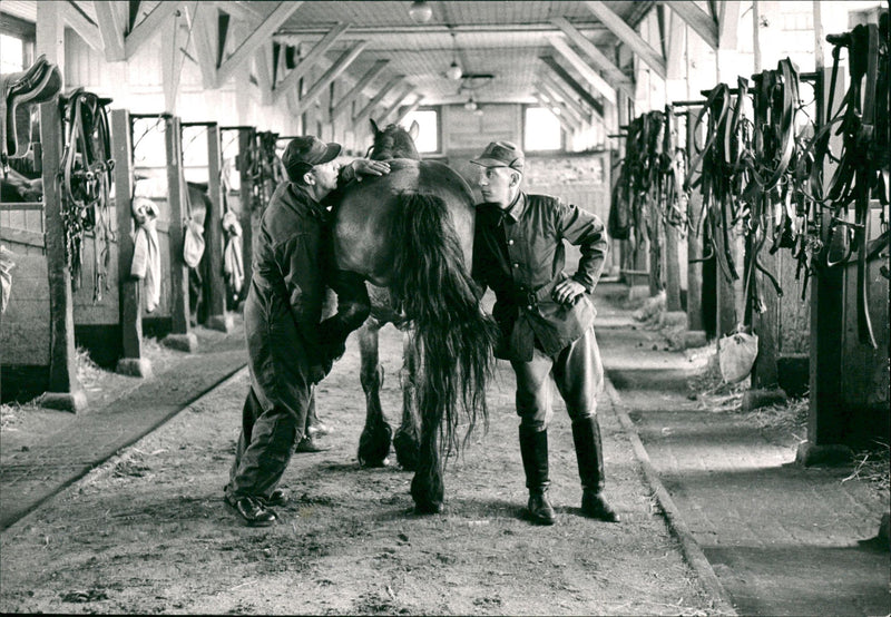 Gunnar Svensson and Leif Plöen. - Vintage Photograph