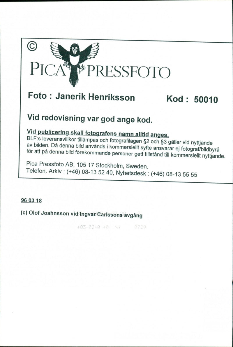 Olof Johansson, Politician - Vintage Photograph