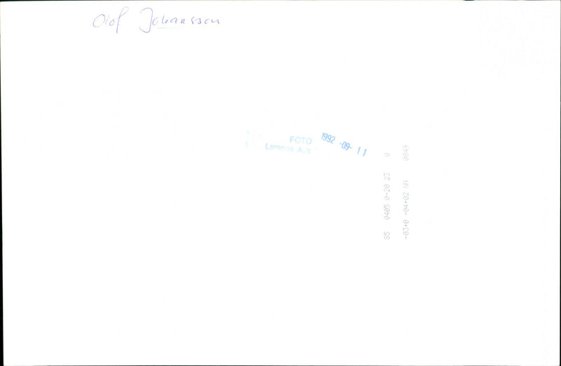 Olof Johansson, Politician - Vintage Photograph