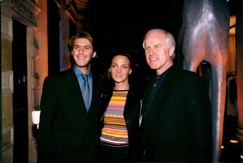 Emmanuel Filiberto de Savoy, Alejandra di Andia and Nicola Trussardi. - Vintage Photograph