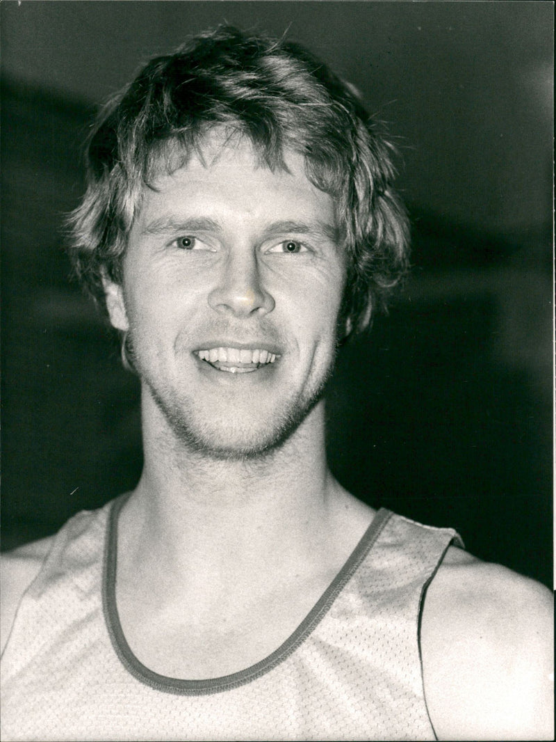 Swedish basketball player Leif Yttergren - Vintage Photograph