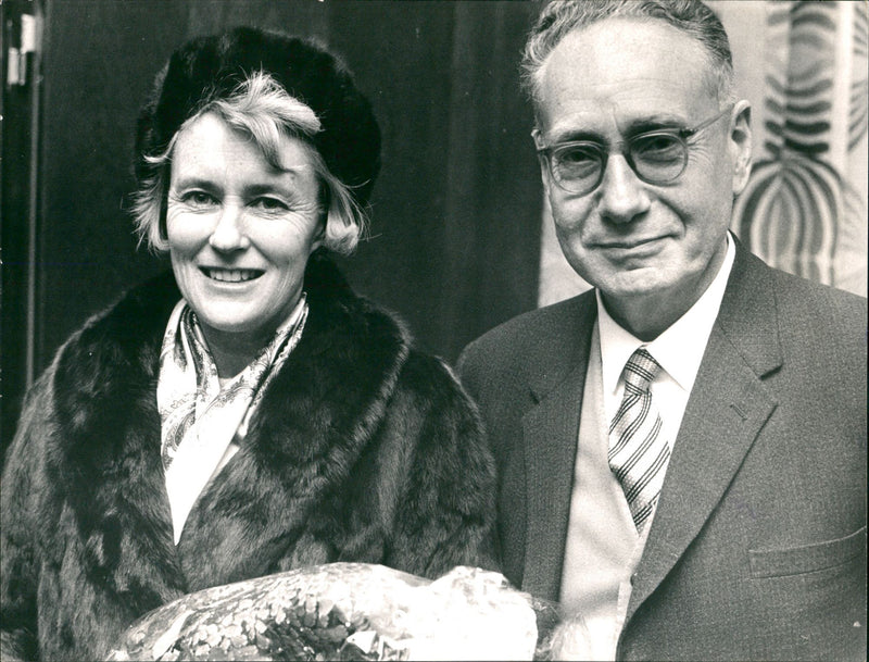 Bernard Katz and Marguerite Katz. - Vintage Photograph