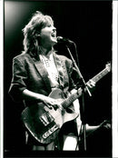 Katrina Leskanich, singer in the pop group Katrina and The Waves, concert Green Lund - Vintage Photograph