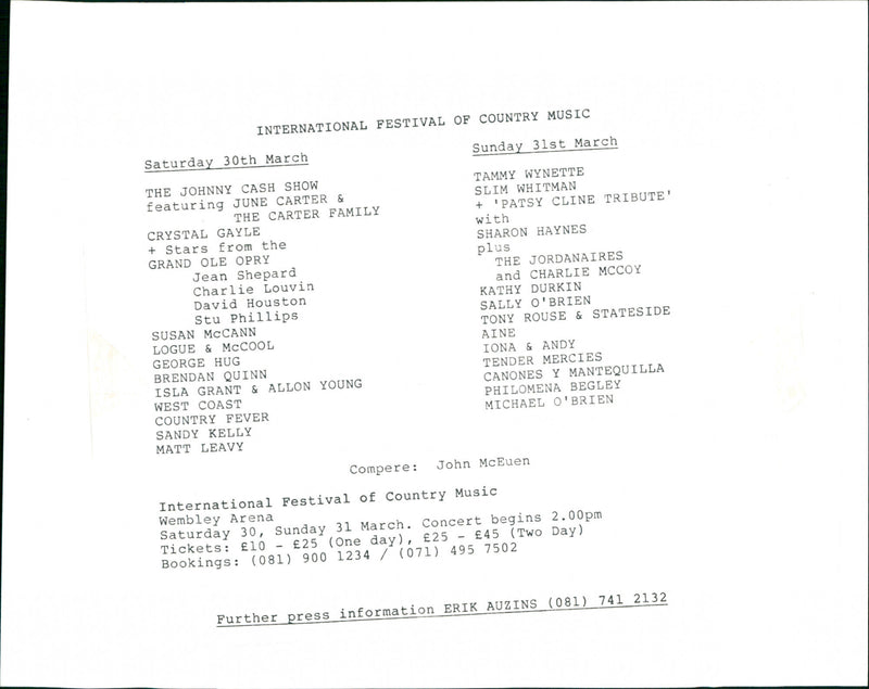 Country artist Johnny Cash - Vintage Photograph