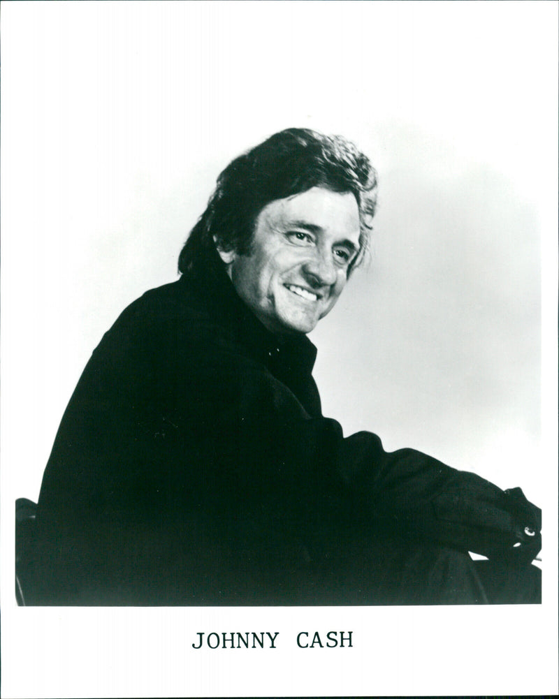 Country artist Johnny Cash - Vintage Photograph