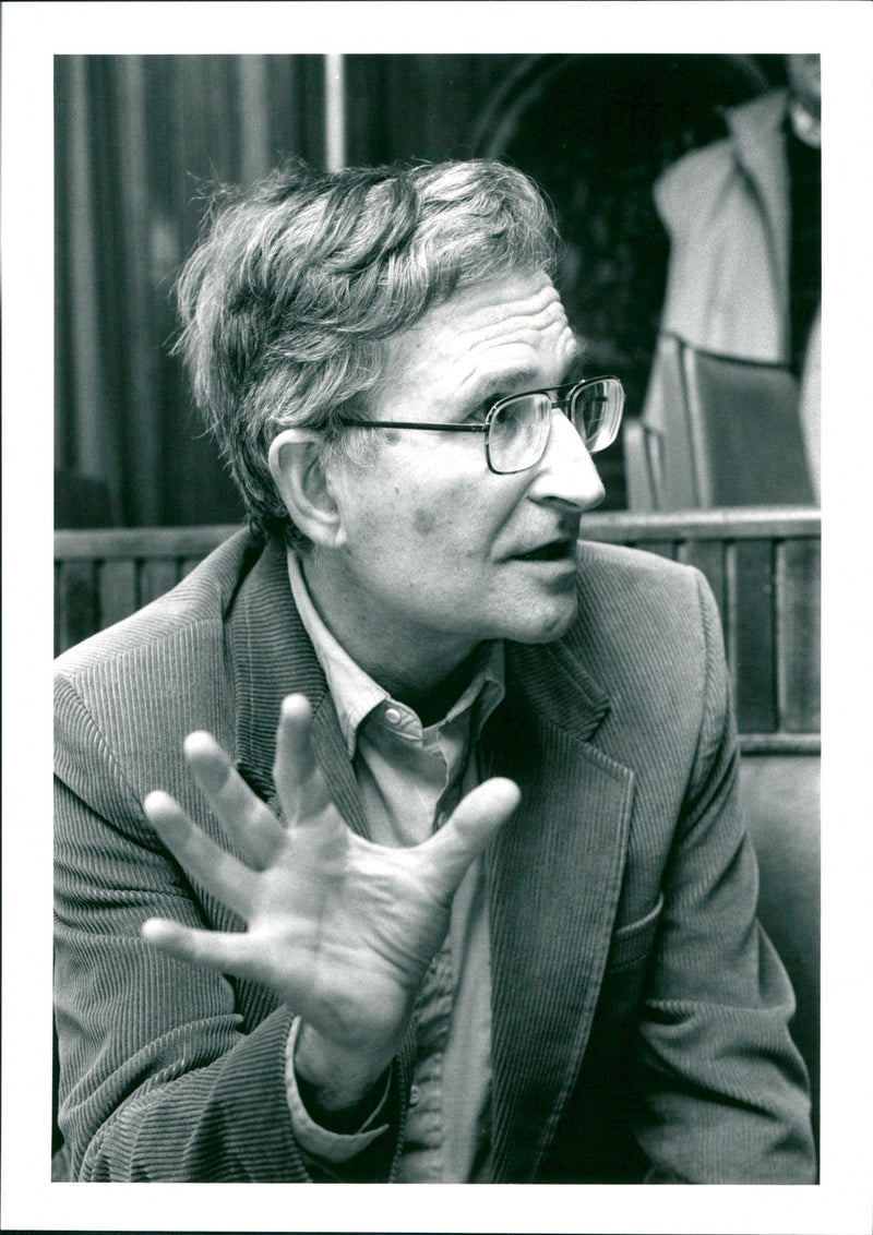 Noam Chomsky - Vintage Photograph