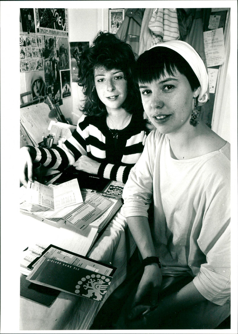 Caroline Basham and Angela Buckingham - Vintage Photograph