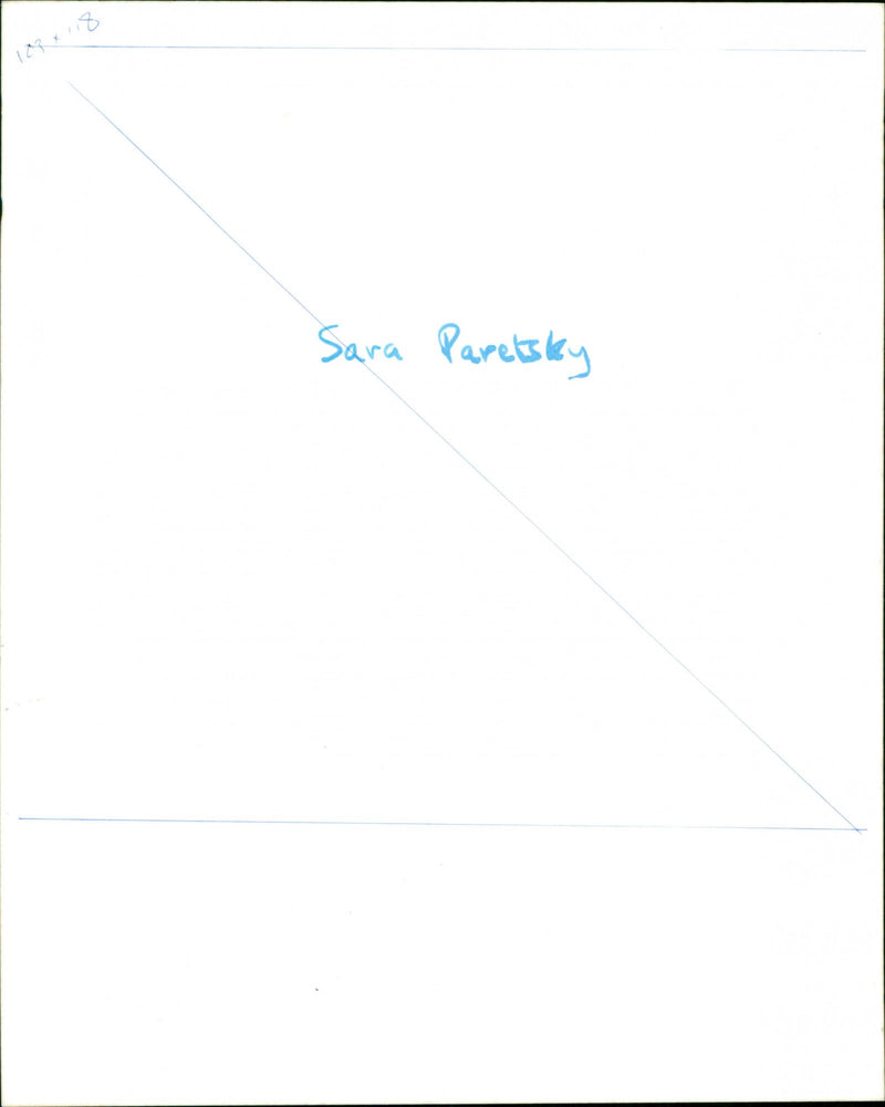 Sara Paretsky - Vintage Photograph