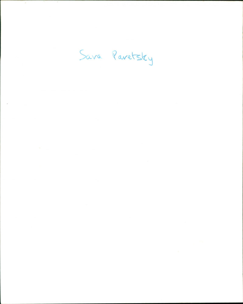 Sara Paretsky - Vintage Photograph