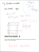 Hanif Kureishi - Vintage Photograph