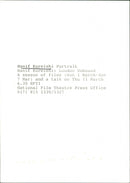 Hanif Kureishi - Vintage Photograph