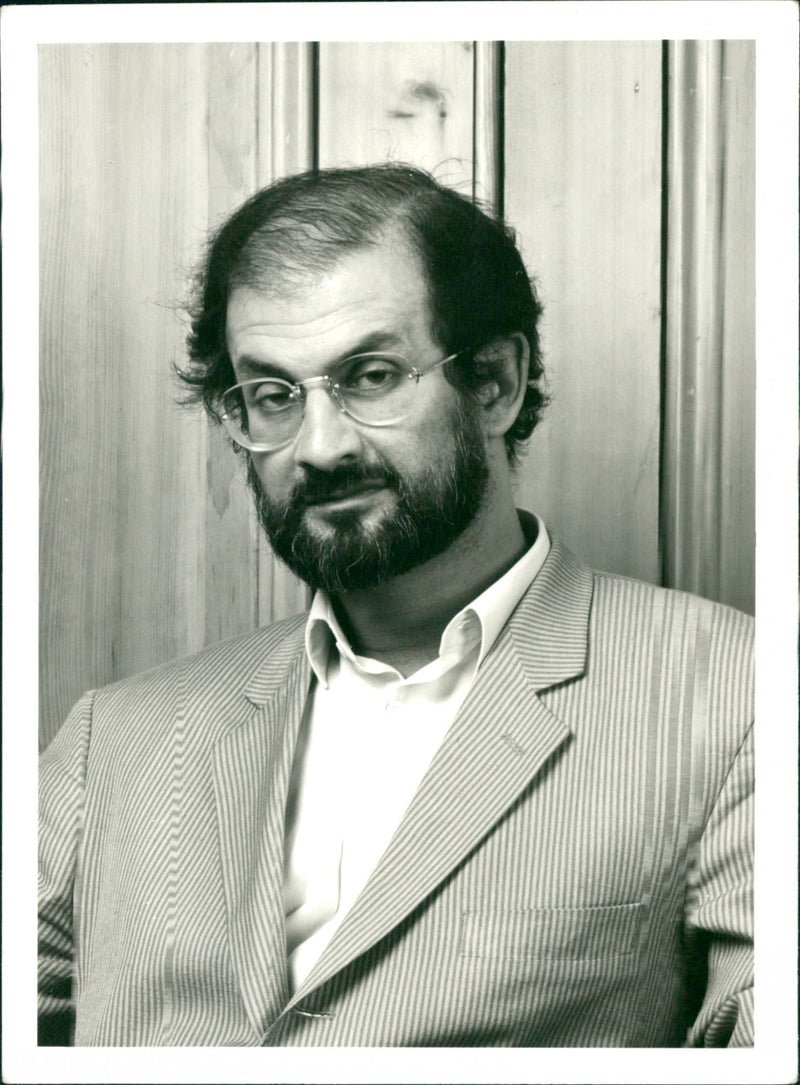 Salman Rushdie - Vintage Photograph