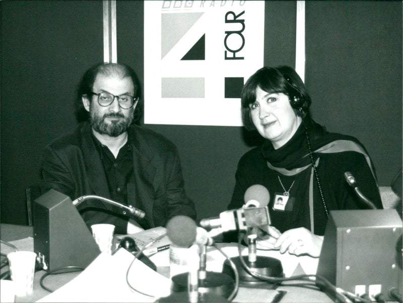 Salman Rushdie - Vintage Photograph