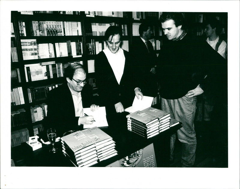 Salman Rushdie - Vintage Photograph