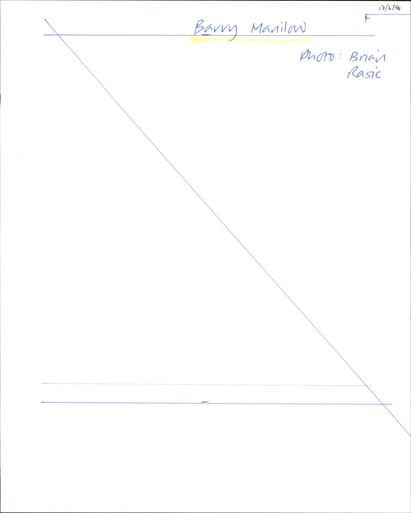 Barry Manilow - Vintage Photograph