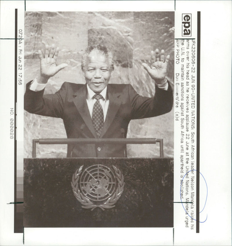 Nelson Mandela - Vintage Photograph