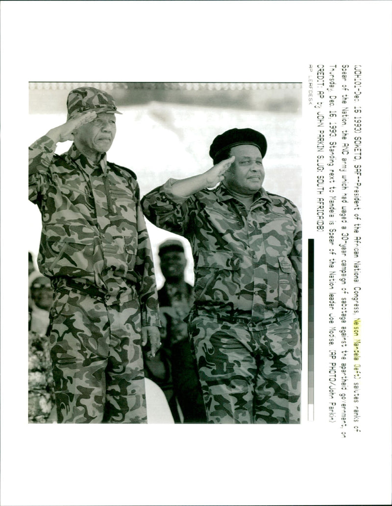 Nelson Mandela 1993 - Vintage Photograph