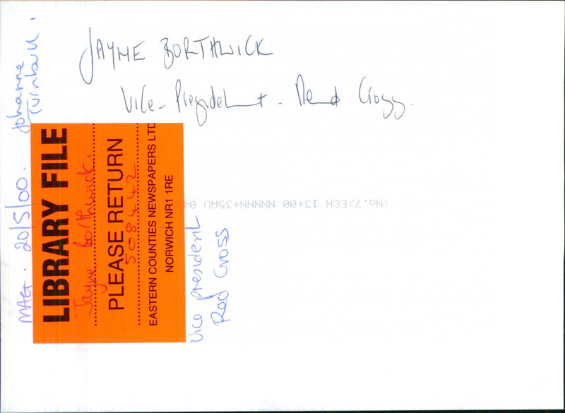 Jayne Borthwick - Vintage Photograph